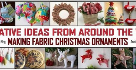 Fabric Christmas Ornaments DIY