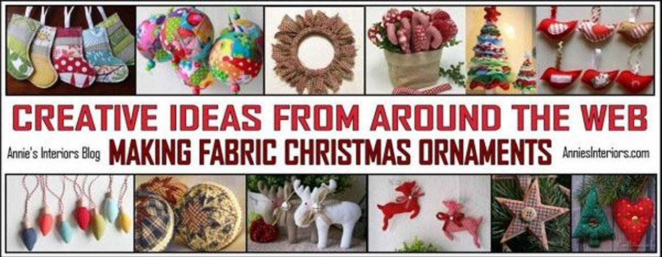Fabric Christmas Ornaments DIY